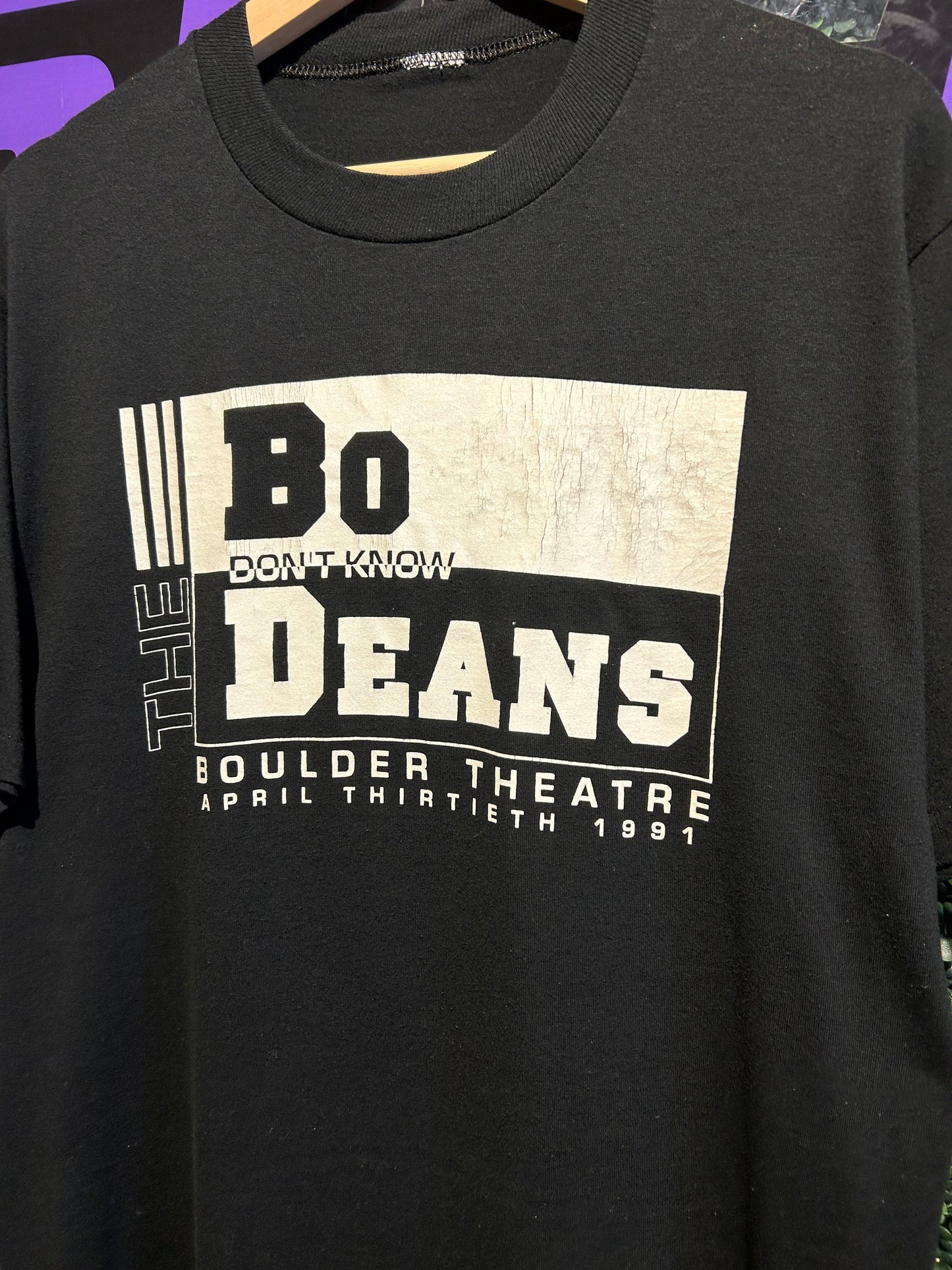 1991 BoDeans Boulder Theater T-Shirt. Size Large