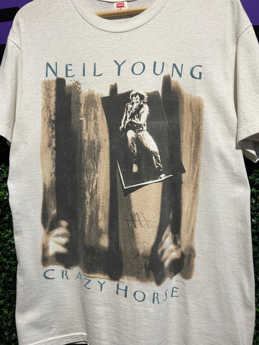 1987 Neil Young & Crazy Horse North American Tour T-Shirt. Size Large