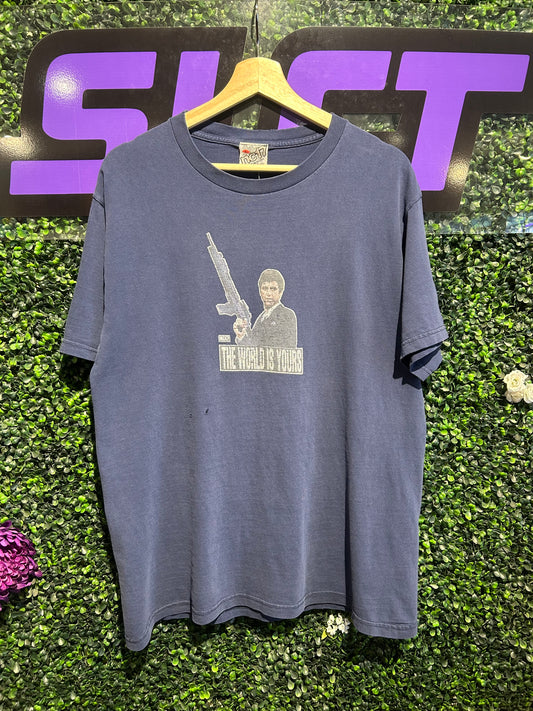 90s NC17 Scarface “The World Is Yours” T-Shirt. Size Large