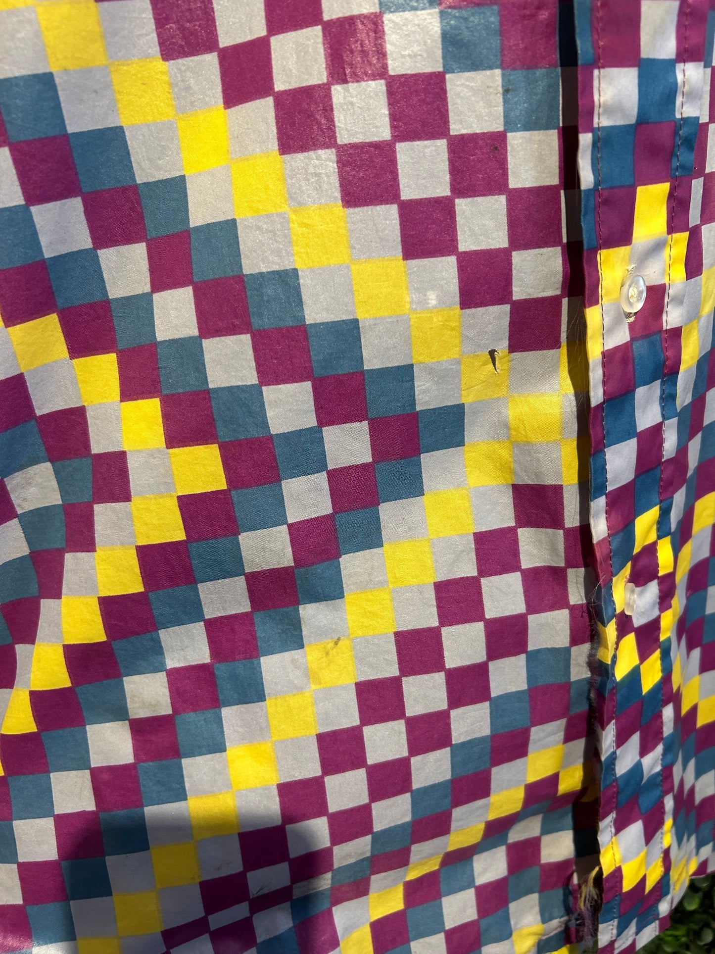 70s Saska Parrott Ski Co. Nylon Button-Up Shirt. L/XL