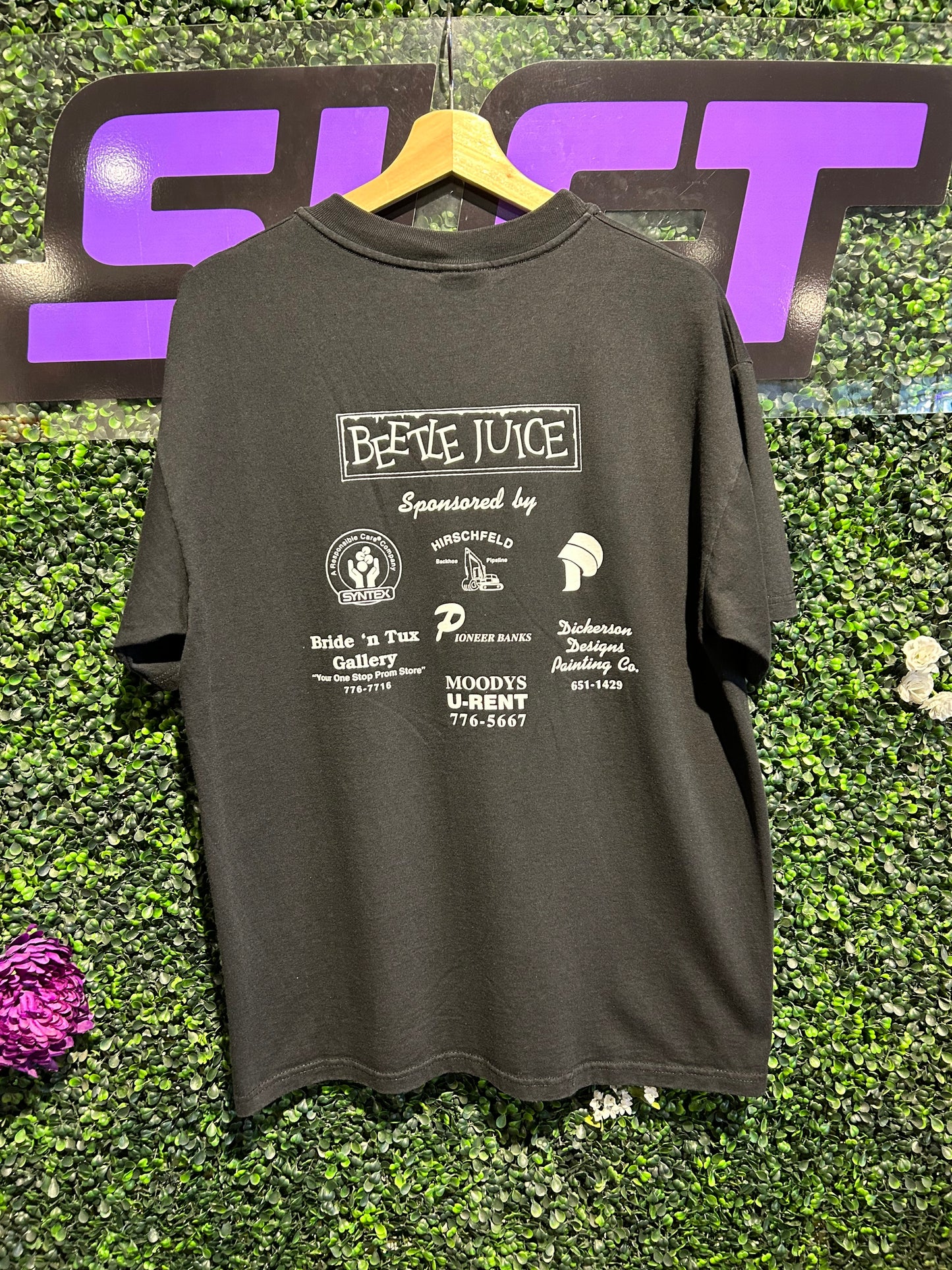 90s Beetle Juice Longmont Drumline T-Shirt. Size Large