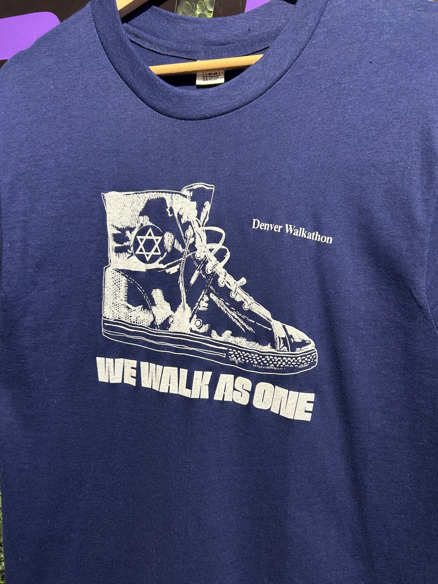 70s Denver Walkathon ‘We Walk As One’ T-Shirt. Size M/L