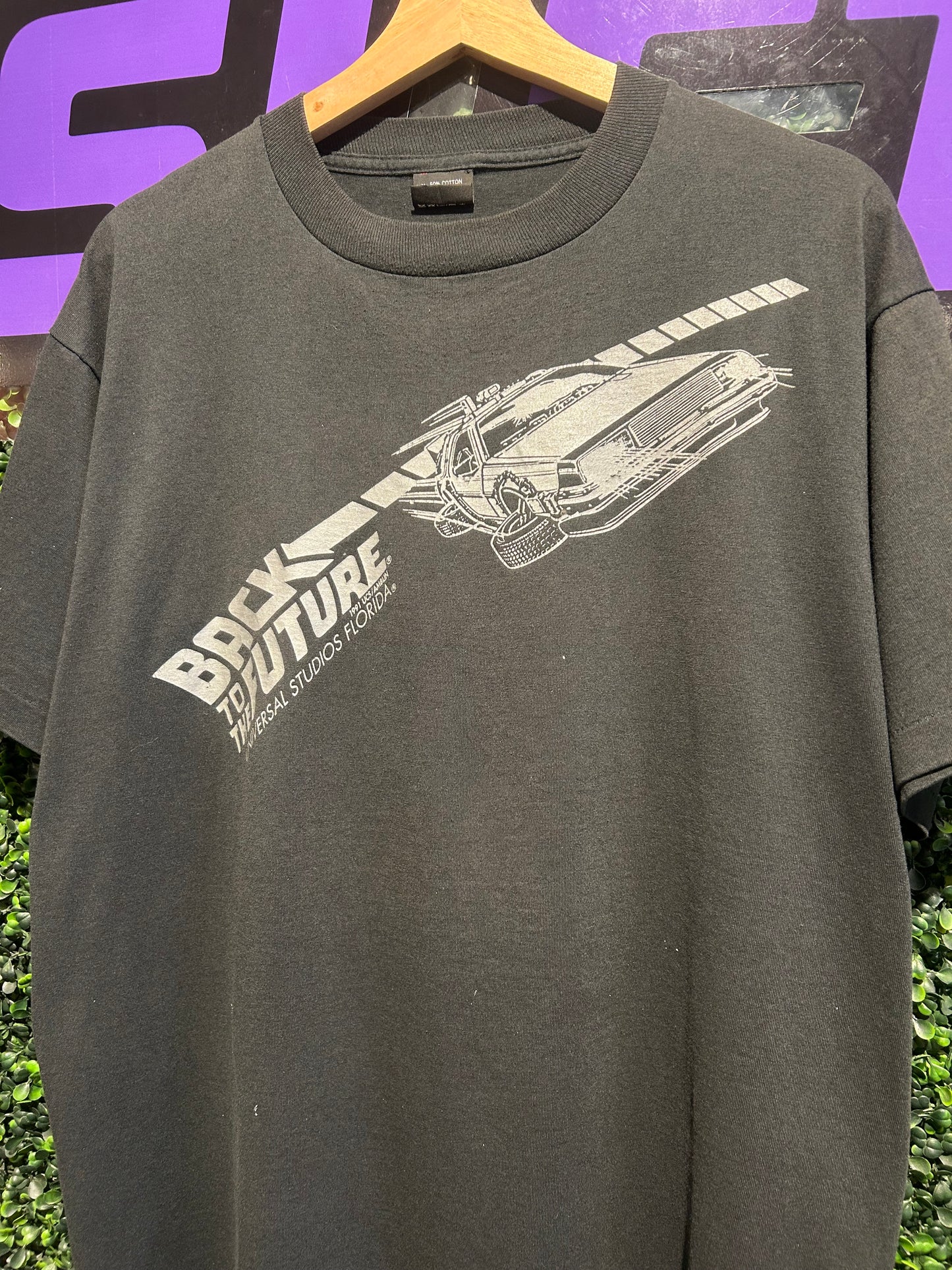 1991 Back To The Future Universal Studios T-Shirt. Size L/XL