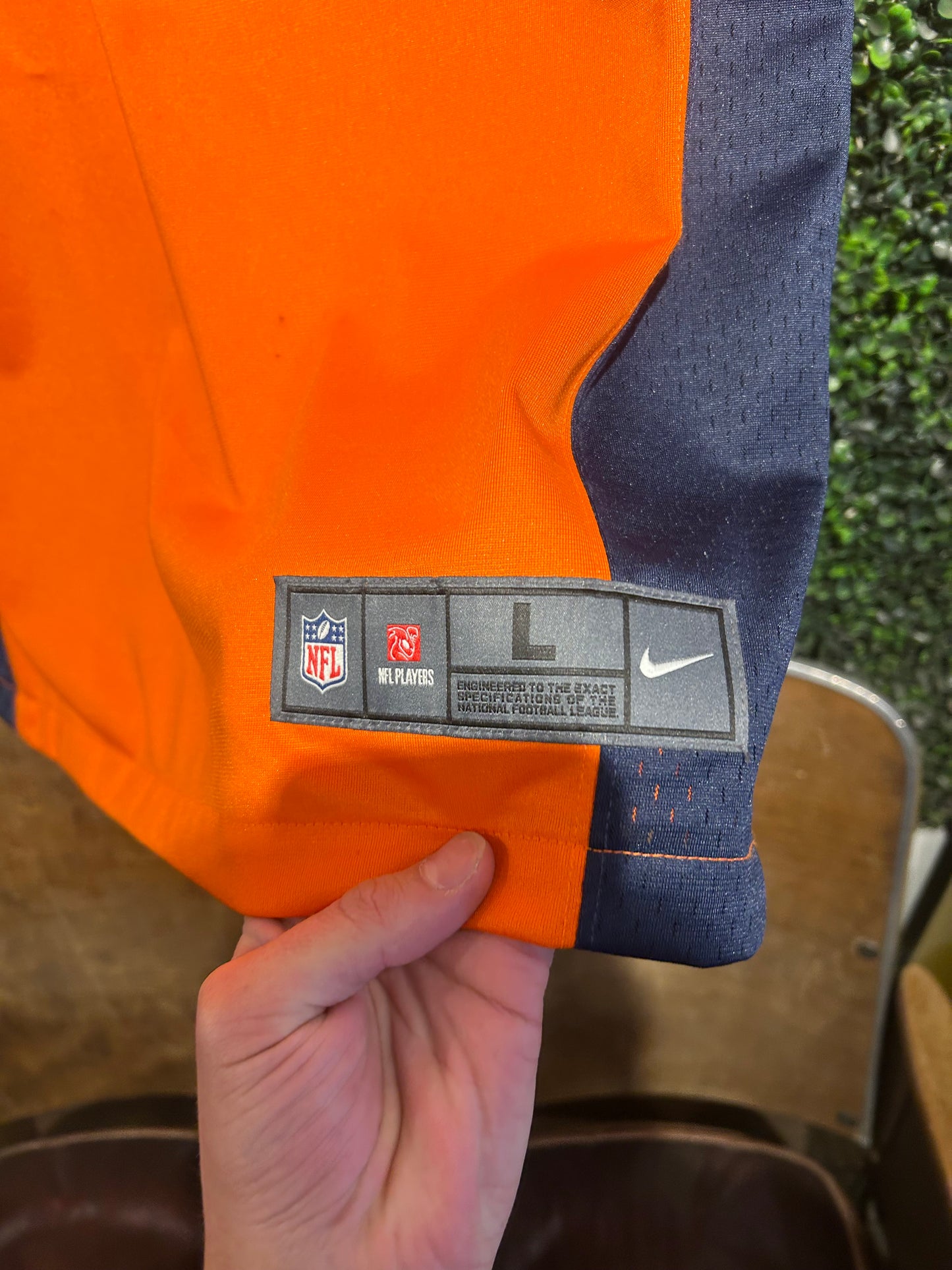 Denver Broncos #30 Philip Lindsay Nike On Field Jersey. Size Large