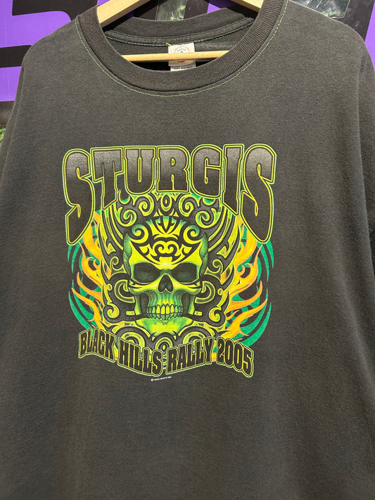 2005 Sturgis Black Hills Rally T-Shirt. Size XXL