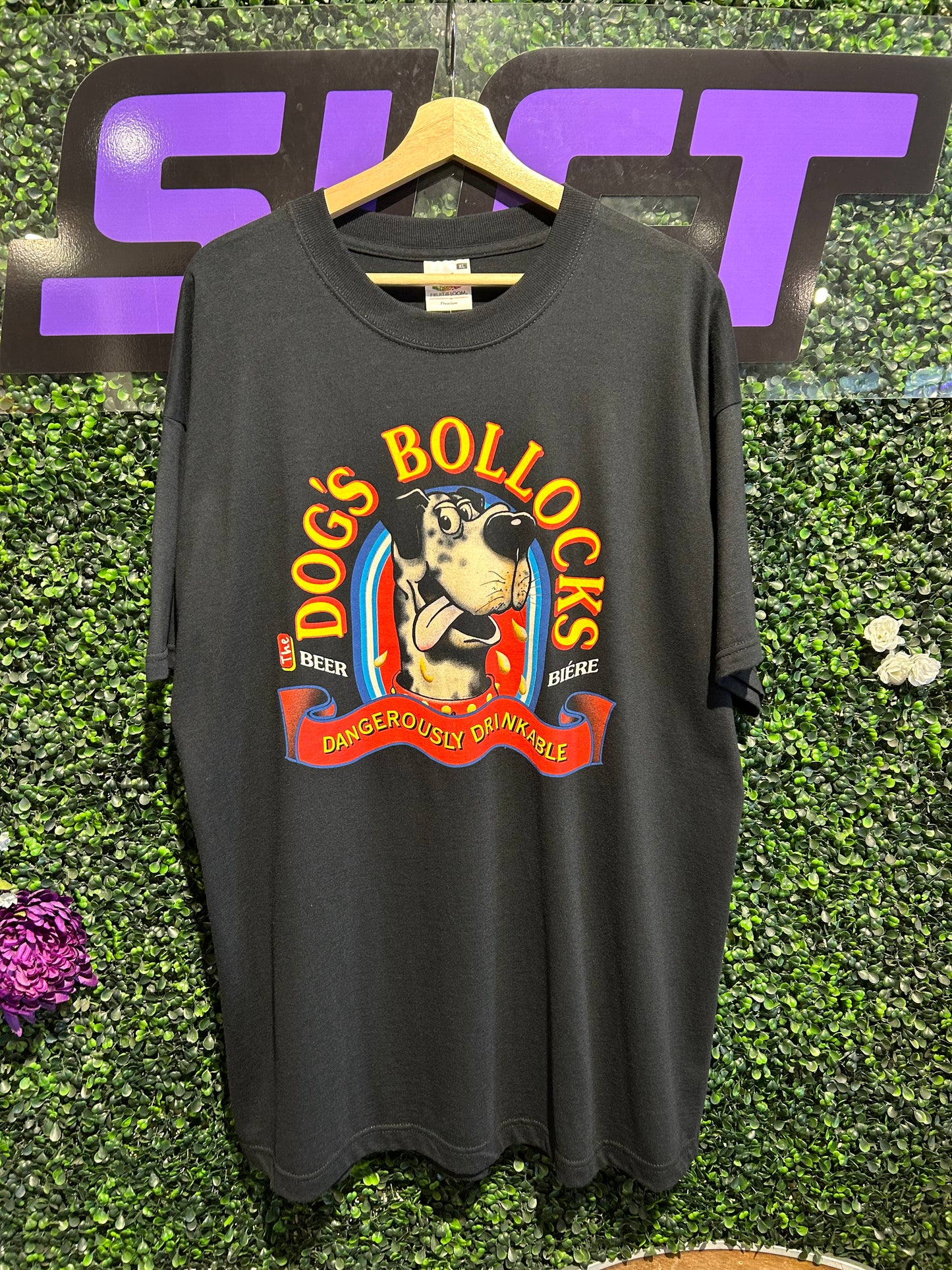 00s Dog’s Bollocks English Beer T-Shirt. Size XL