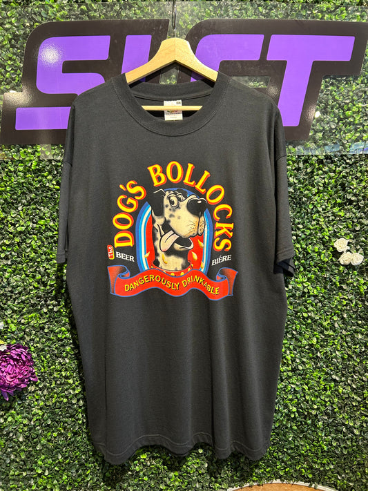 00s Dog’s Bollocks English Beer T-Shirt. Size XL