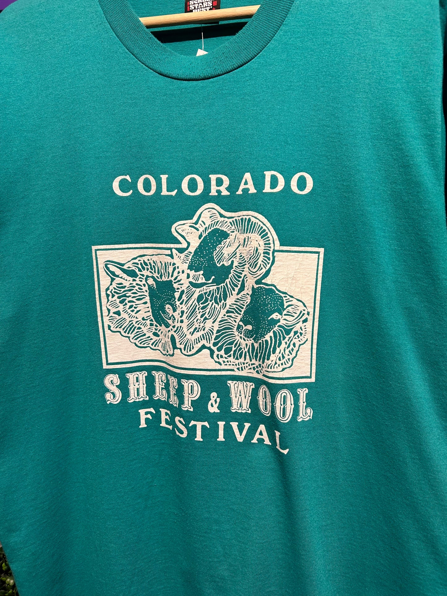90s Colorado Sheep & Wool Festival T-Shirt. Size L/XL