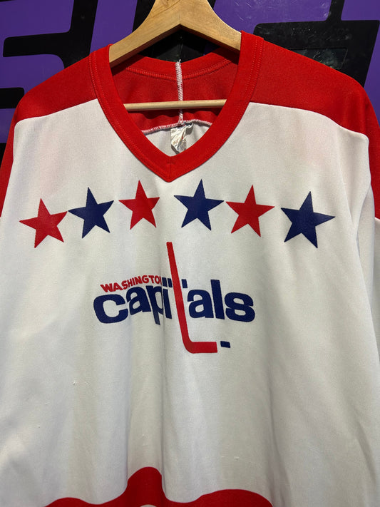 80s Washington Capitals Hockey Jersey. Size Large
