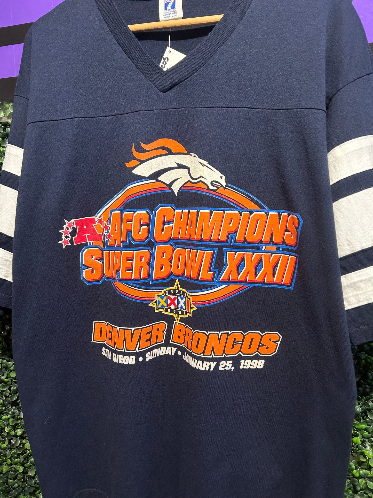 1998 Denver Broncos AFC Champions Jersey Shirt. Size L/XL