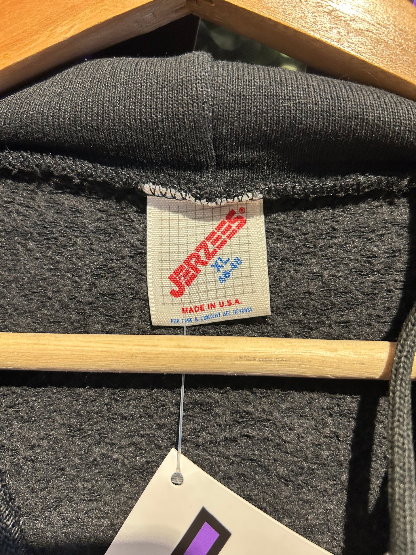 90s Rocky Mountain News Zip-Up Hoodie. Size Large