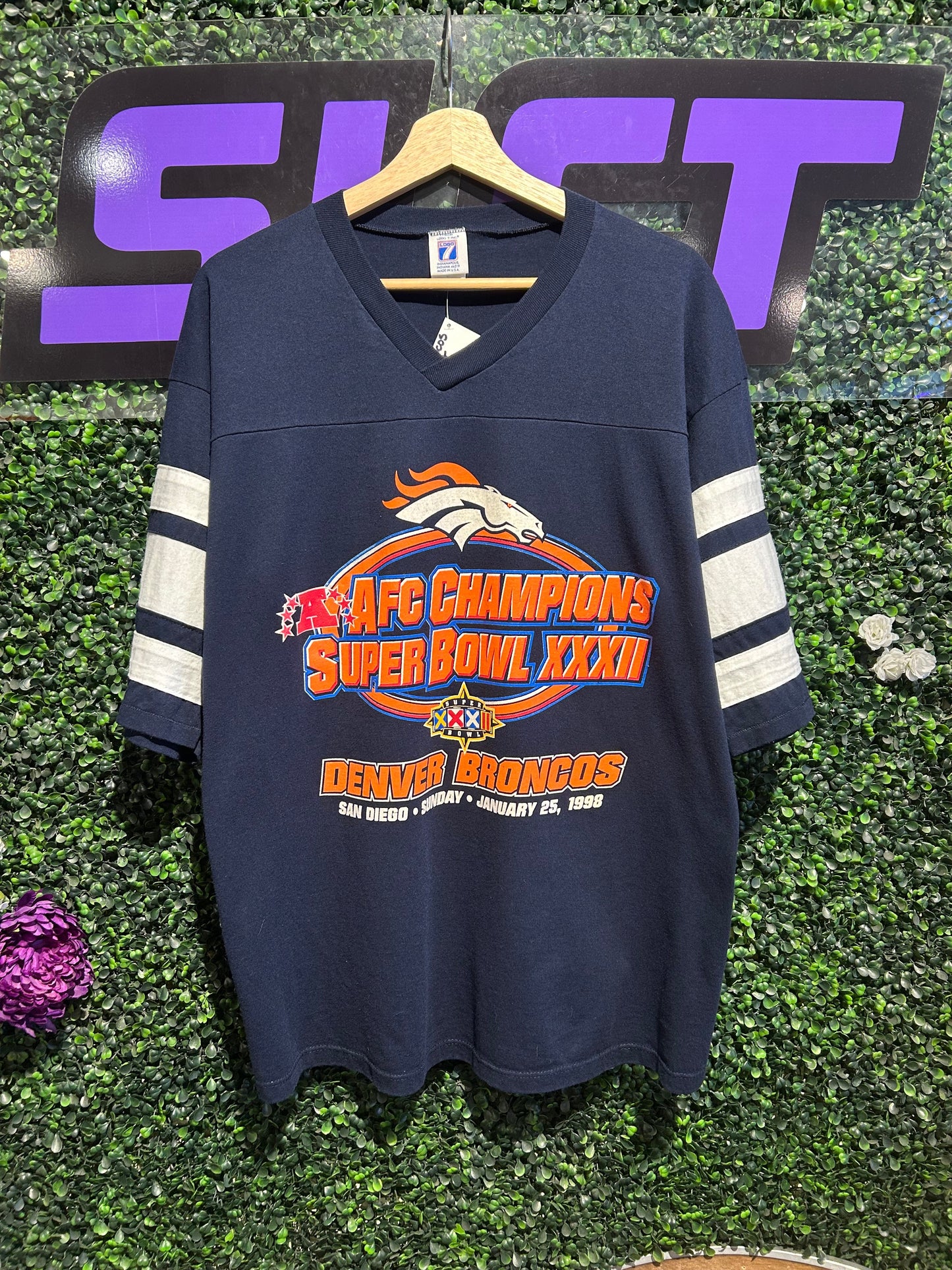 1998 Denver Broncos AFC Champions Jersey Shirt. Size L/XL