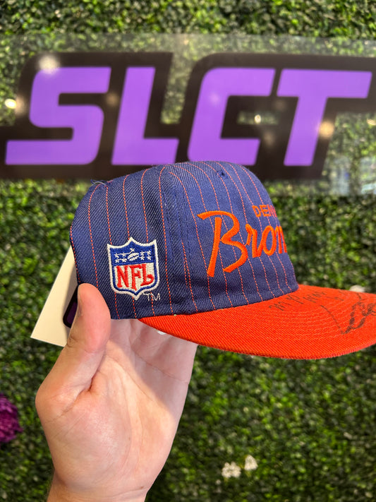 90s Denver Broncos Sports Specialties Pinstripe Snapback Hat