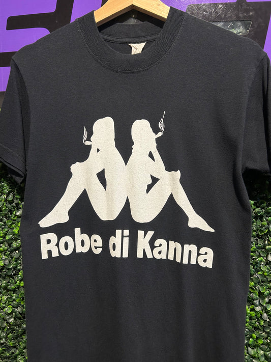 Vintage Robe di Kanna Euro Kappa Parody T-Shirt. Size Small
