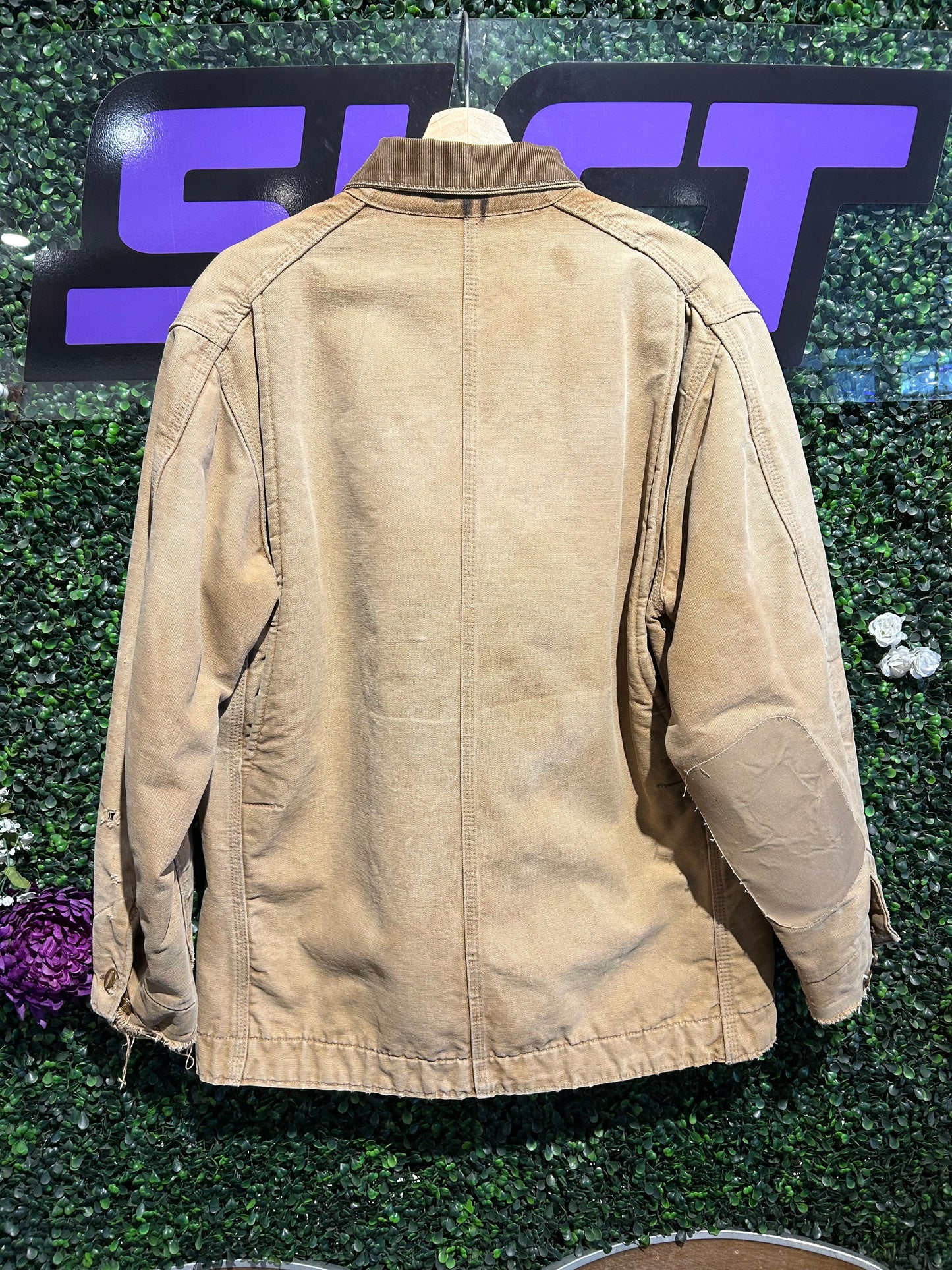 70s Carhartt Blanket-Lined Collared Jacket. Size Large