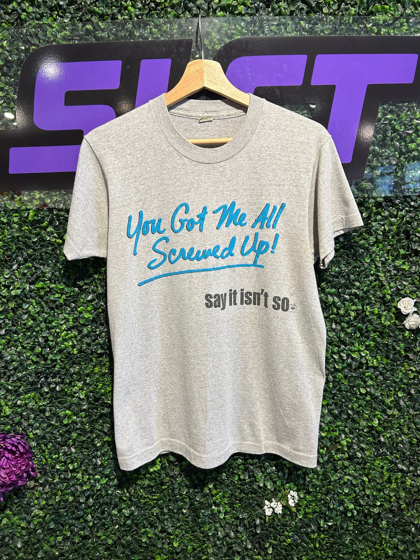 80s The Outfield “Say It Isn’t So” Song Promo T-Shirt. Size Medium