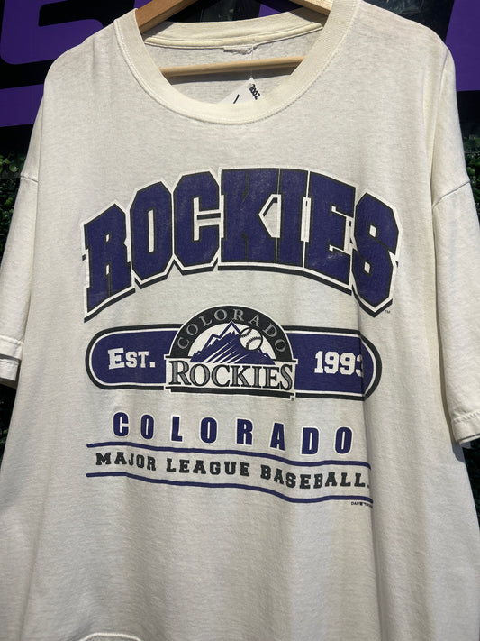 2002 Colorado Rockies T-Shirt. Size XXL
