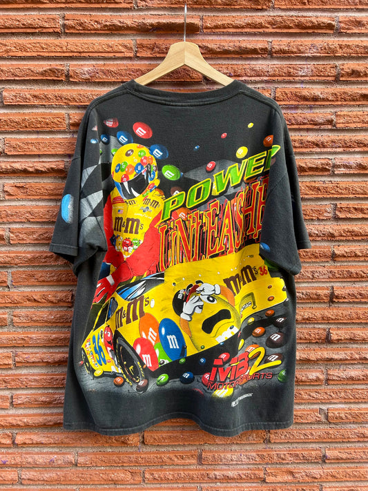 1999 NASCAR M&M Racing Ernie Irvan AOP T-Shirt. Size XL
