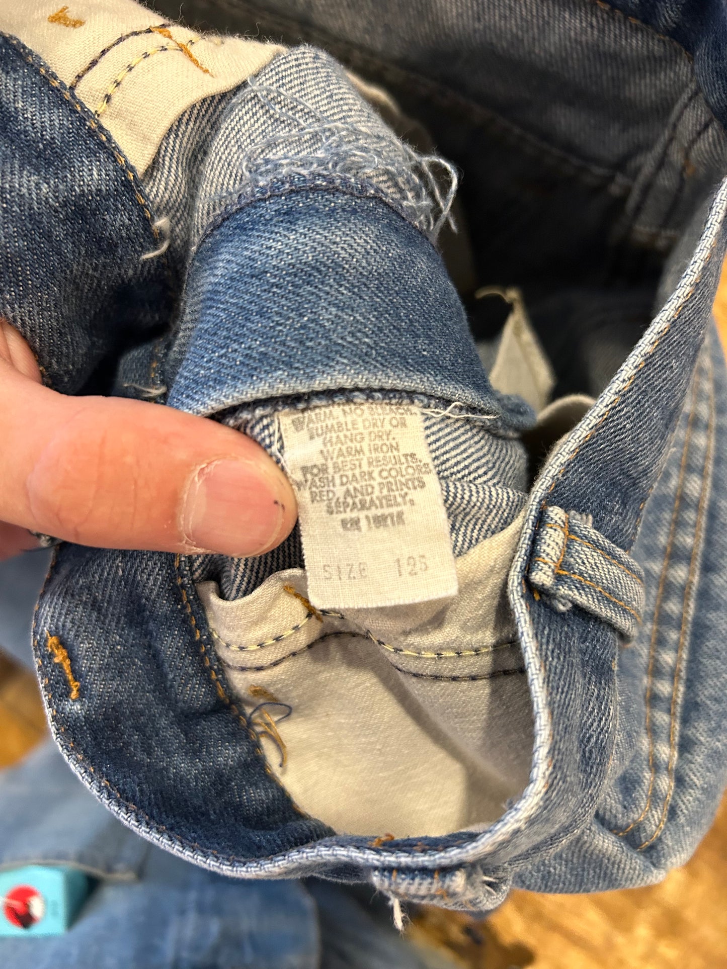 Vintage Denim Bell Bottom Pants. Size 24x28
