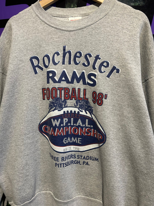 1998 Rochester Rams Football Crewneck. Size L/XL