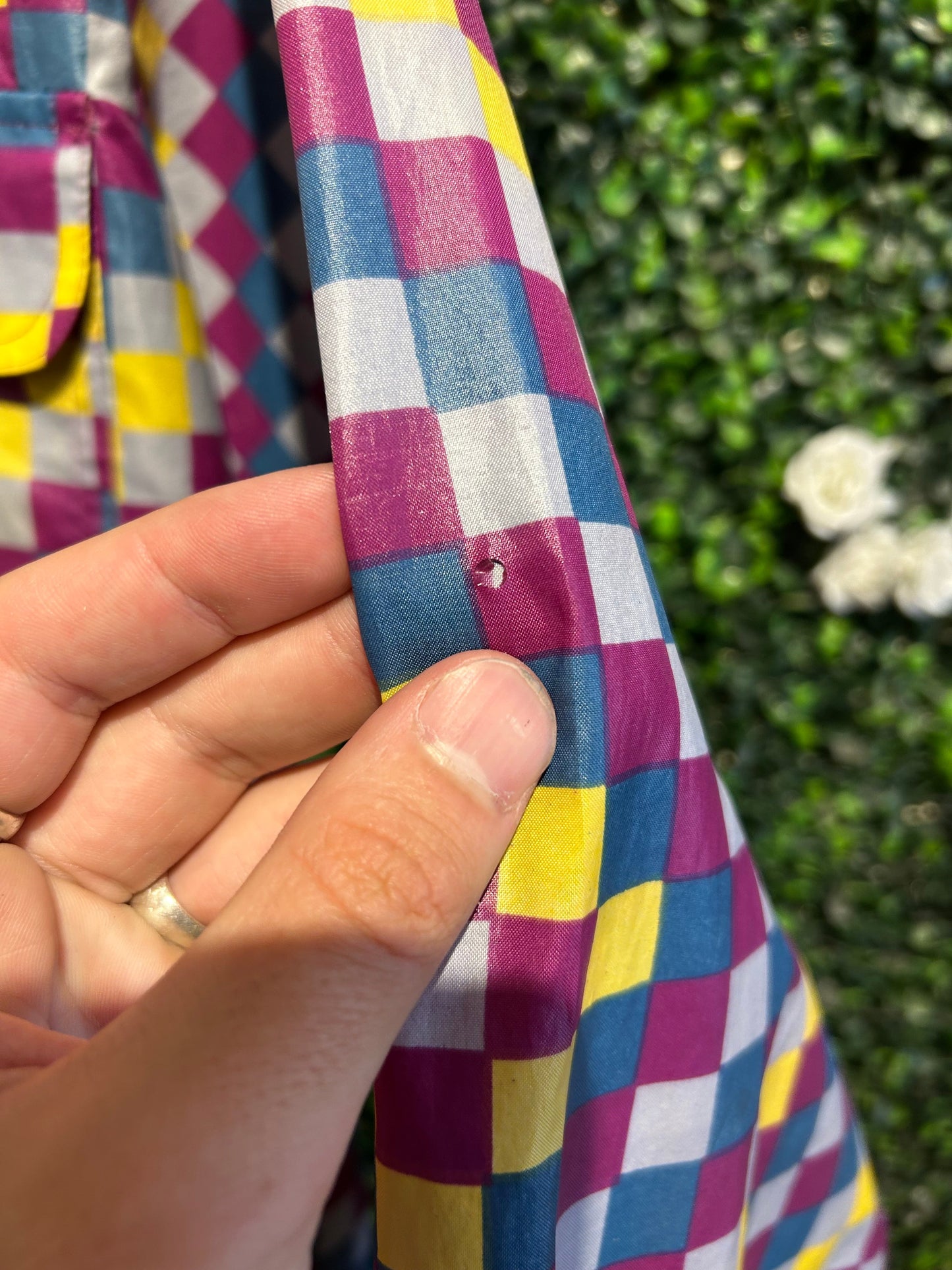 70s Saska Parrott Ski Co. Nylon Button-Up Shirt. L/XL