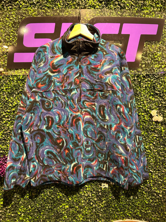 90s Nike F.I.T. Swirl Pattern Fleece Jacket. Size M/L