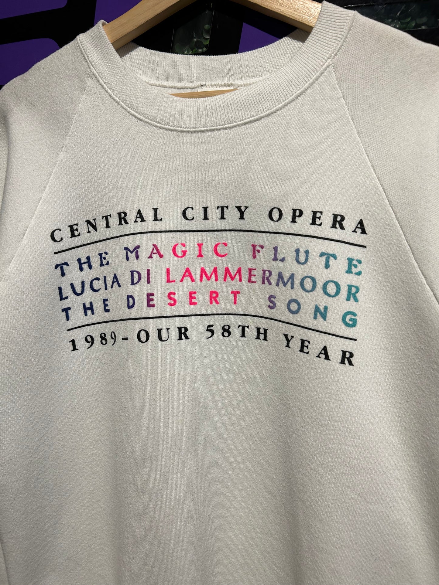 1989 Central City Opera Crewneck. Size M/L