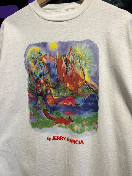 Vintage Jerry Garcia Private Issue Discover Art T-Shirt. Size Large