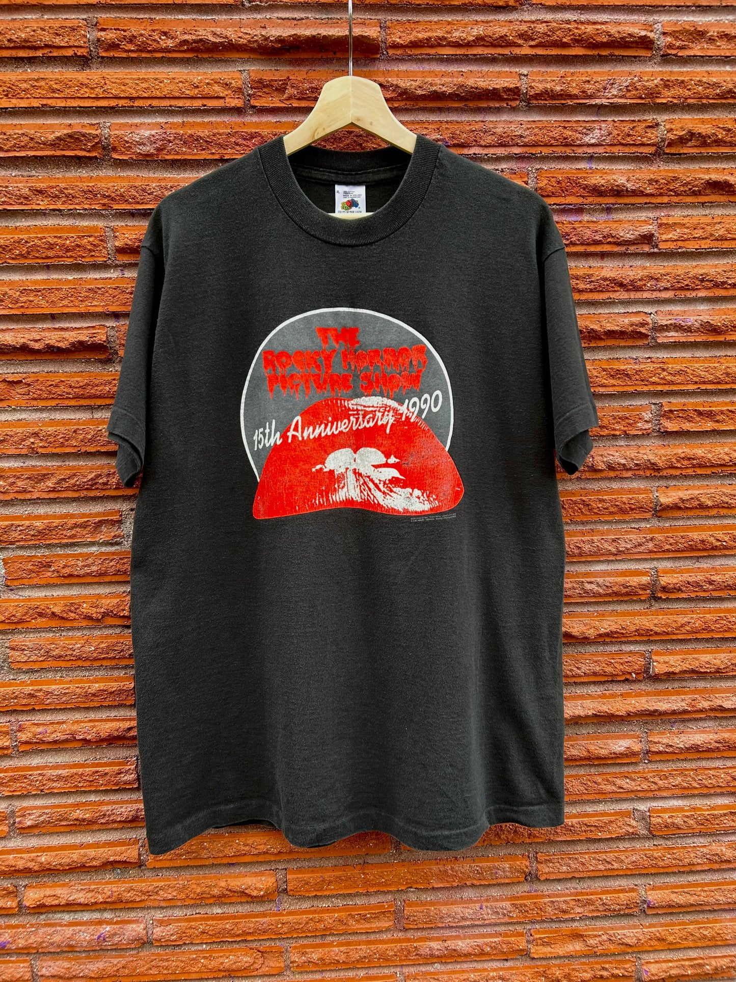 1990 The Rocky Horror Picture Show 15th Anniversary T-Shirt. Size L/XL