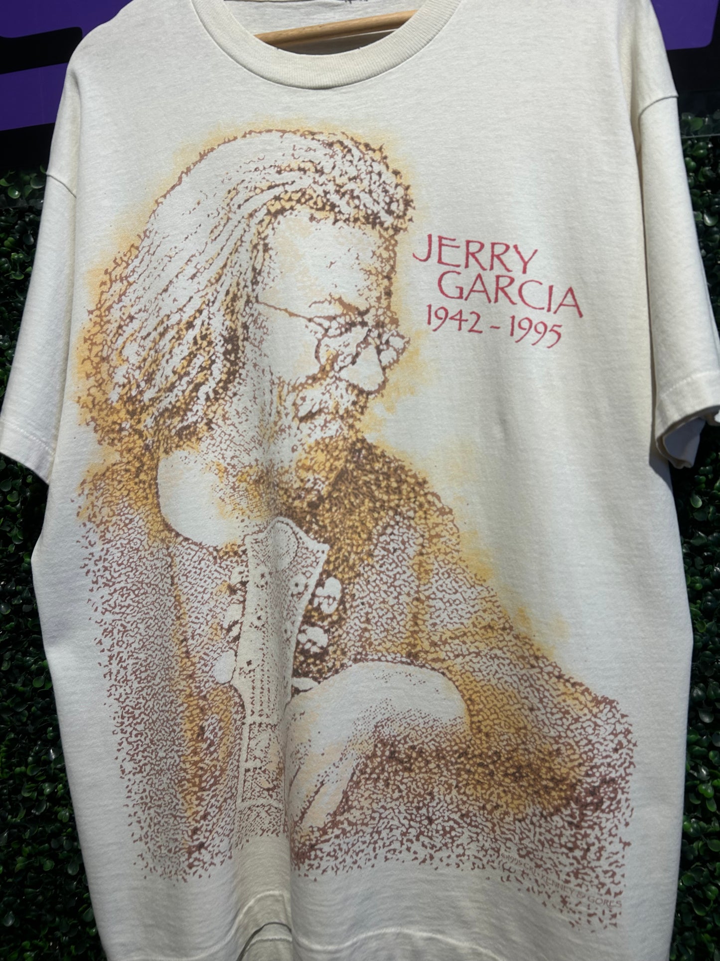 1995 Jerry Garcia Memorial Art T-Shirt. Size XL