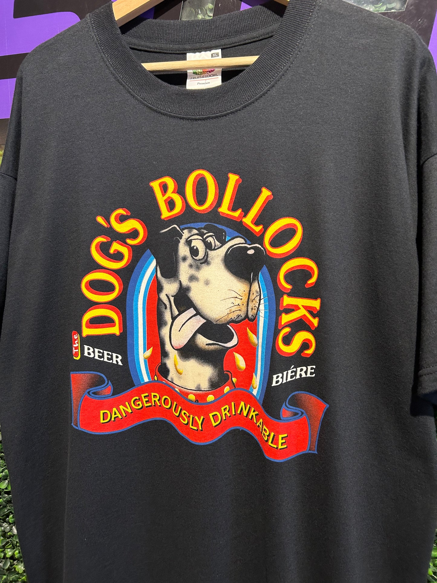 00s Dog’s Bollocks English Beer T-Shirt. Size XL