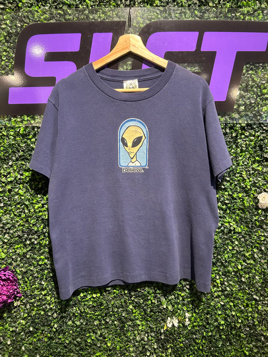 90s Alien Workshop Believe T-Shirt. Size Medium