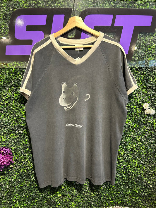90s Curious George Jersey Shirt. Size XL