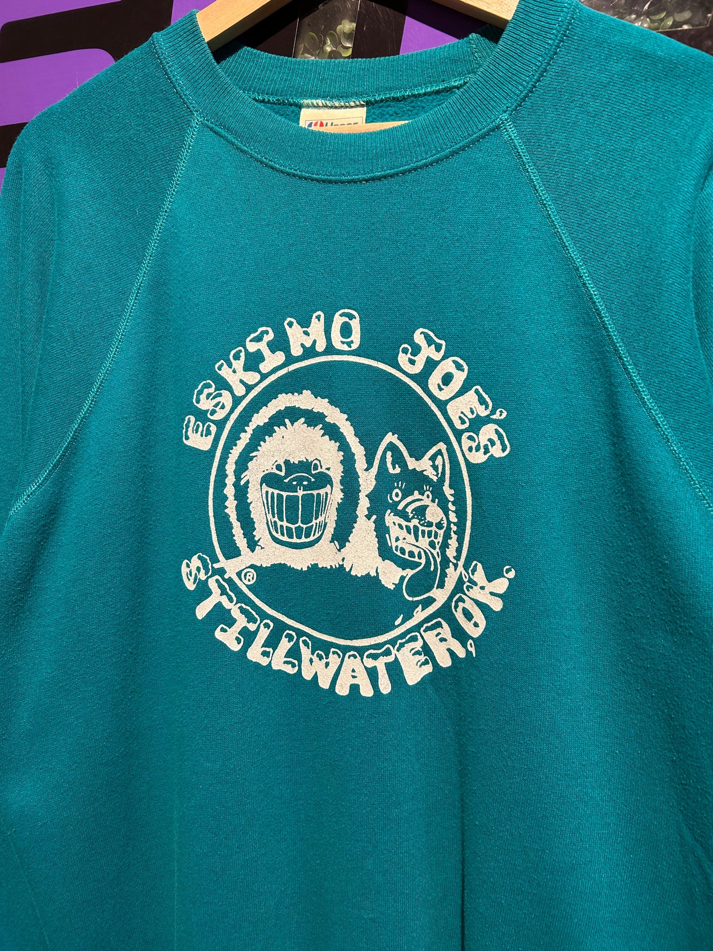 80s Eskimo Joe’s Stillwater Oklahoma Crewneck. Size Large