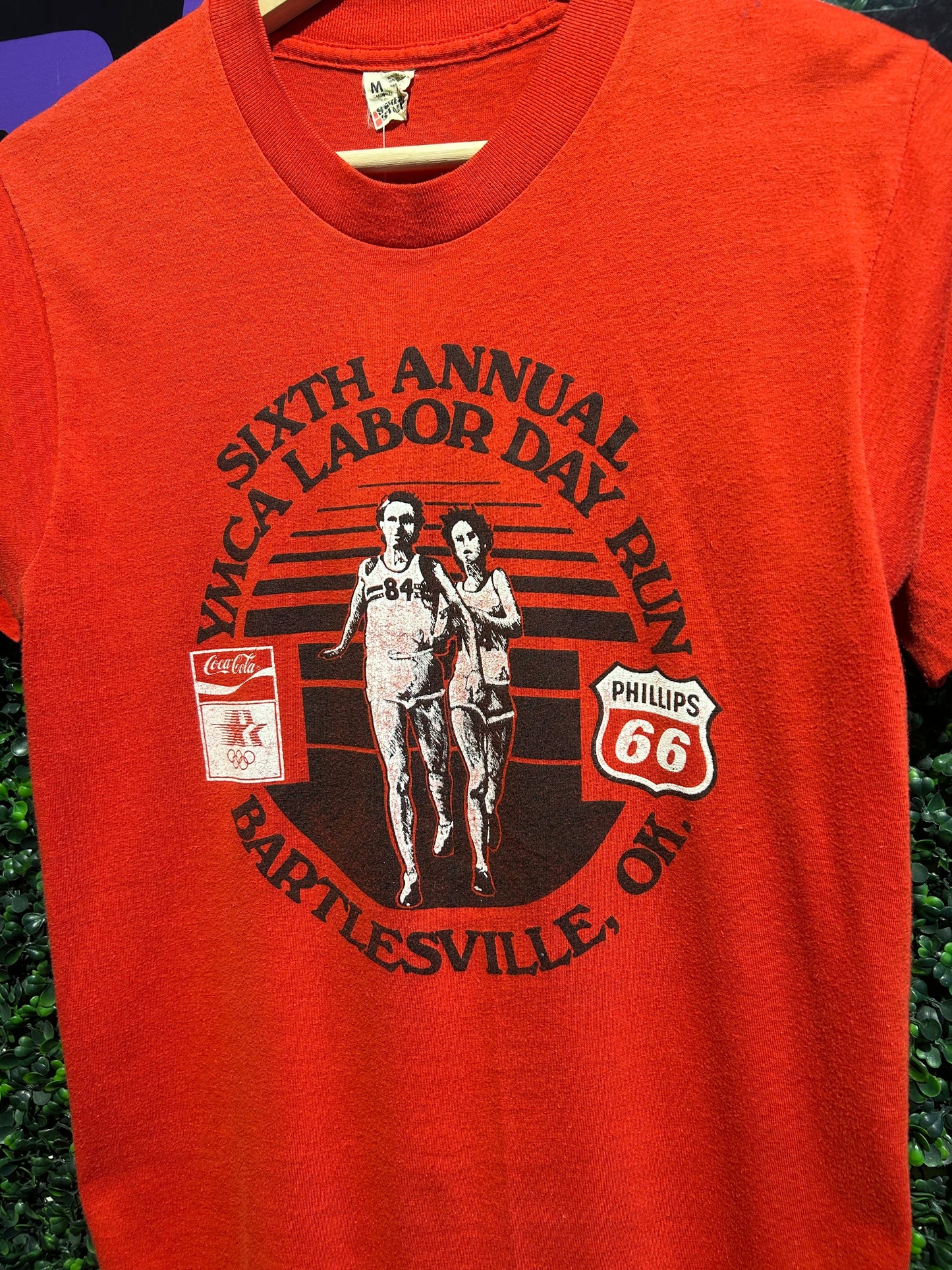 1984 YMCA Labor Day Run T-Shirt. Size Small