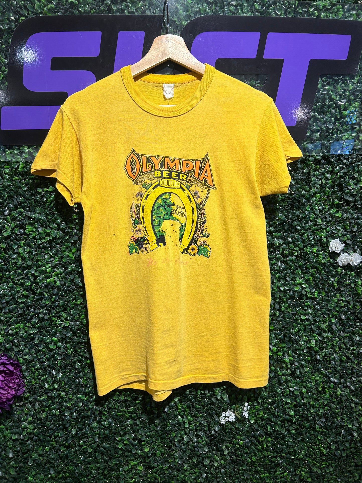 70s Olympia Beer “It’s The Water” T-Shirt. Size S/M