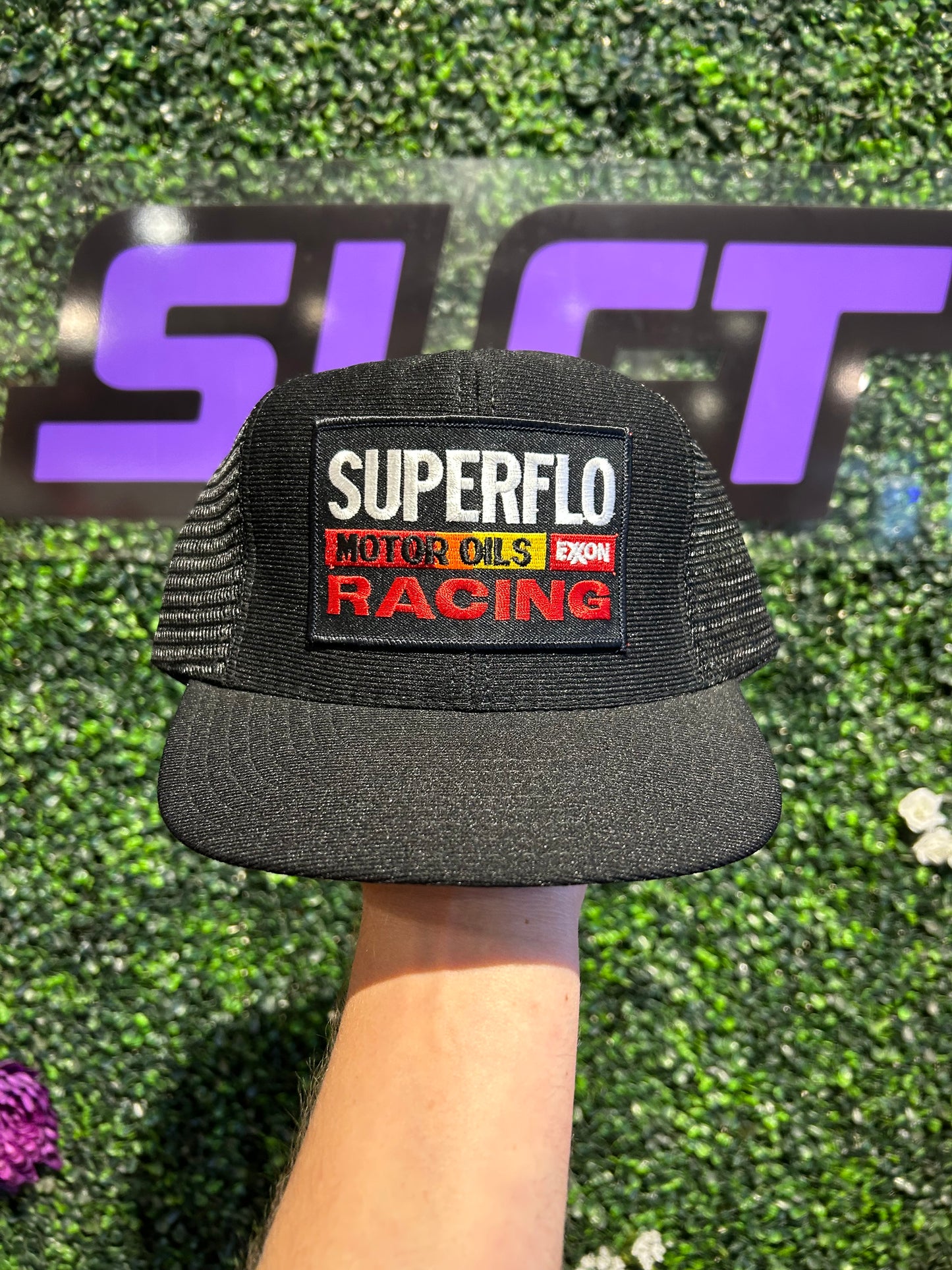 Vintage Superflo Racing NASCAR Trucker Hat