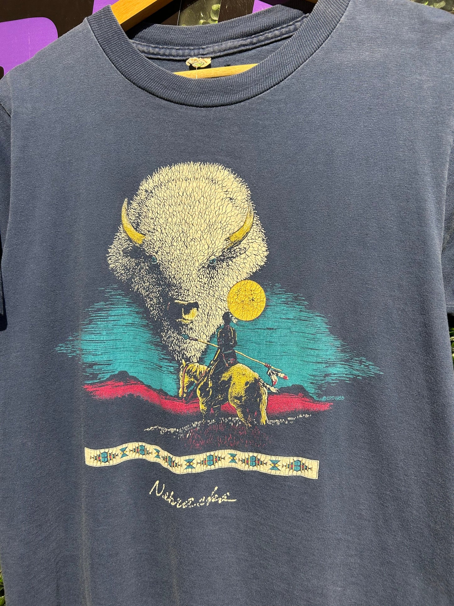 1988 Nebraska Buffalo T-Shirt. Size M/L