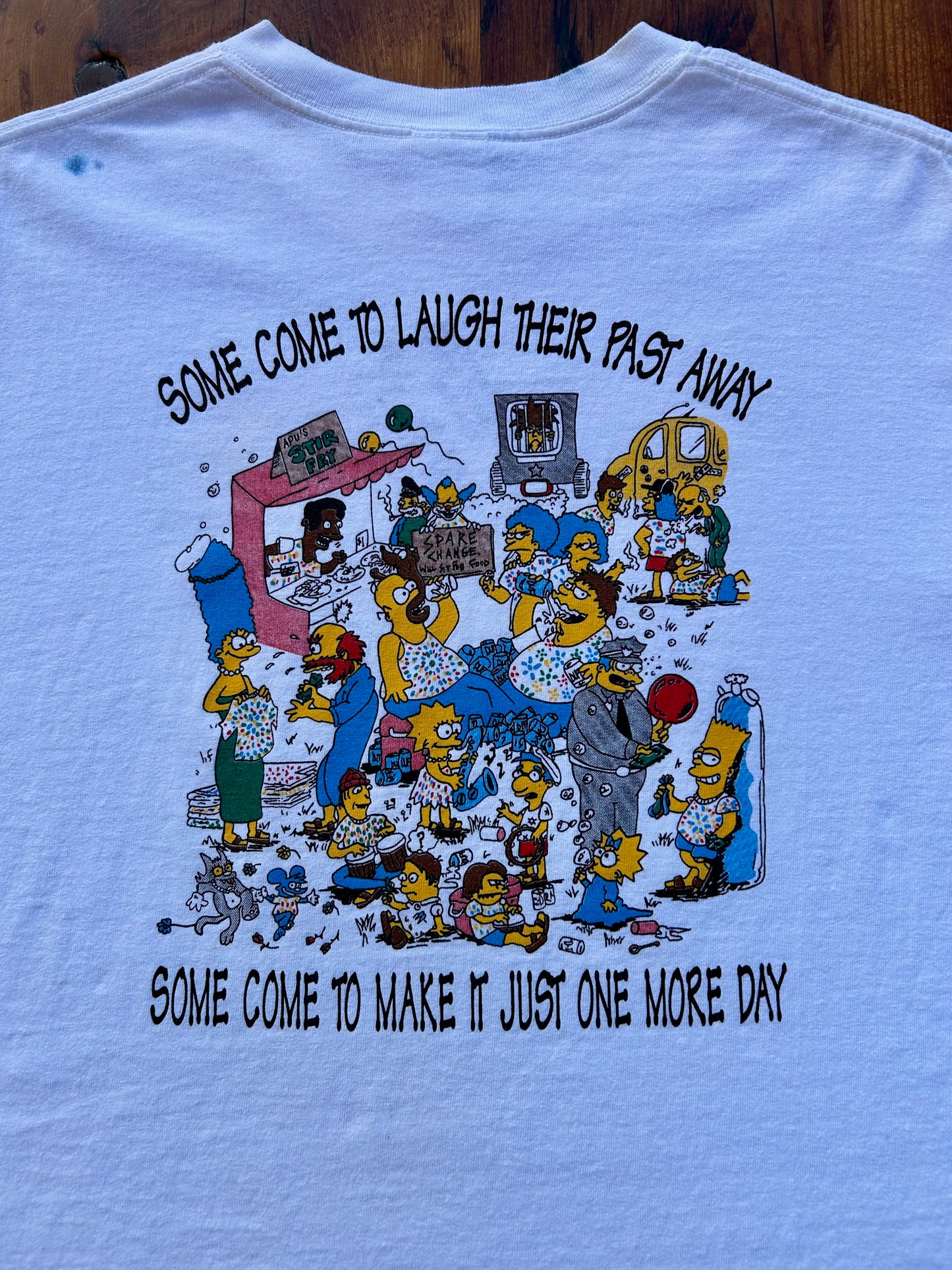 Vintage Grateful Dead Simpsons Franklin’s Tower Parking Lot Bootleg T-Shirt. Size M/L