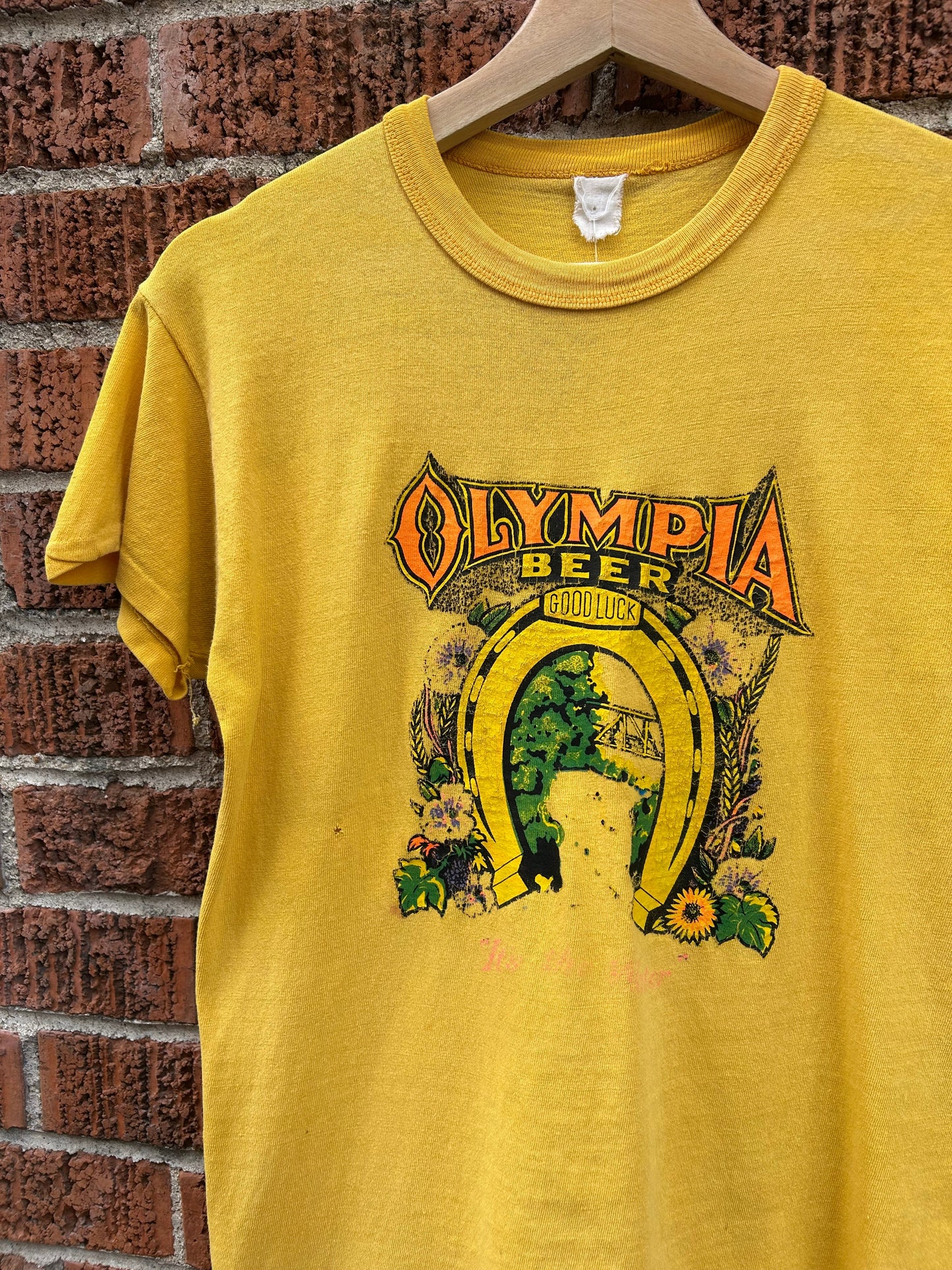 70s Olympia Beer “It’s The Water” T-Shirt. Size S/M