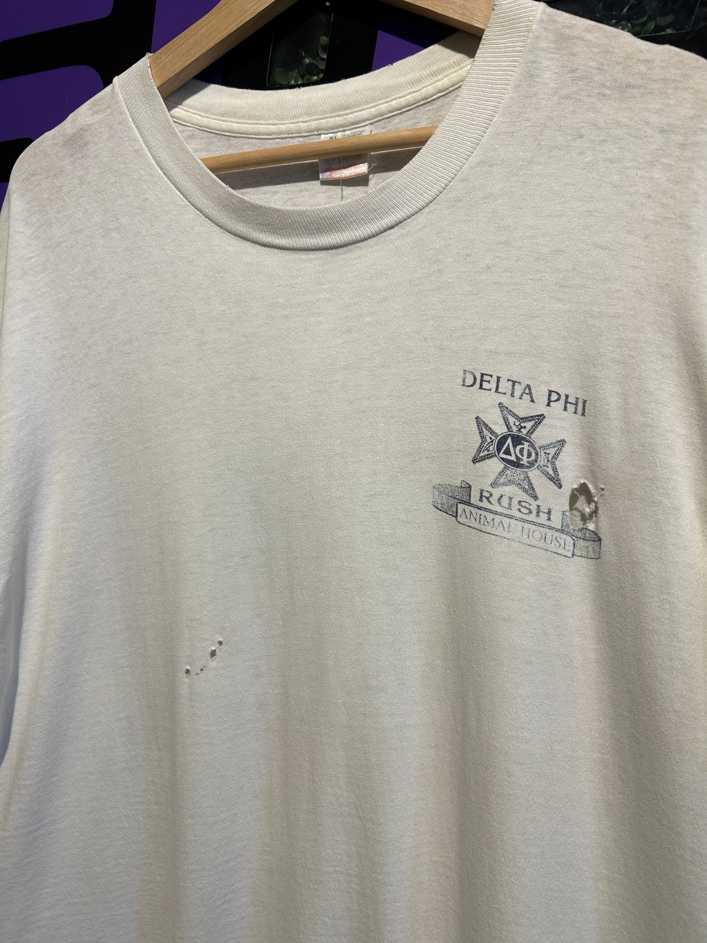 90s Delta Phi Rush T-Shirt. Size XL