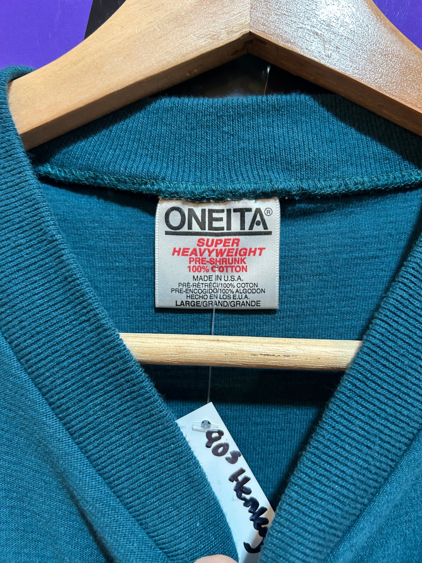 90s Henley Blank T-Shirt. Size M/L