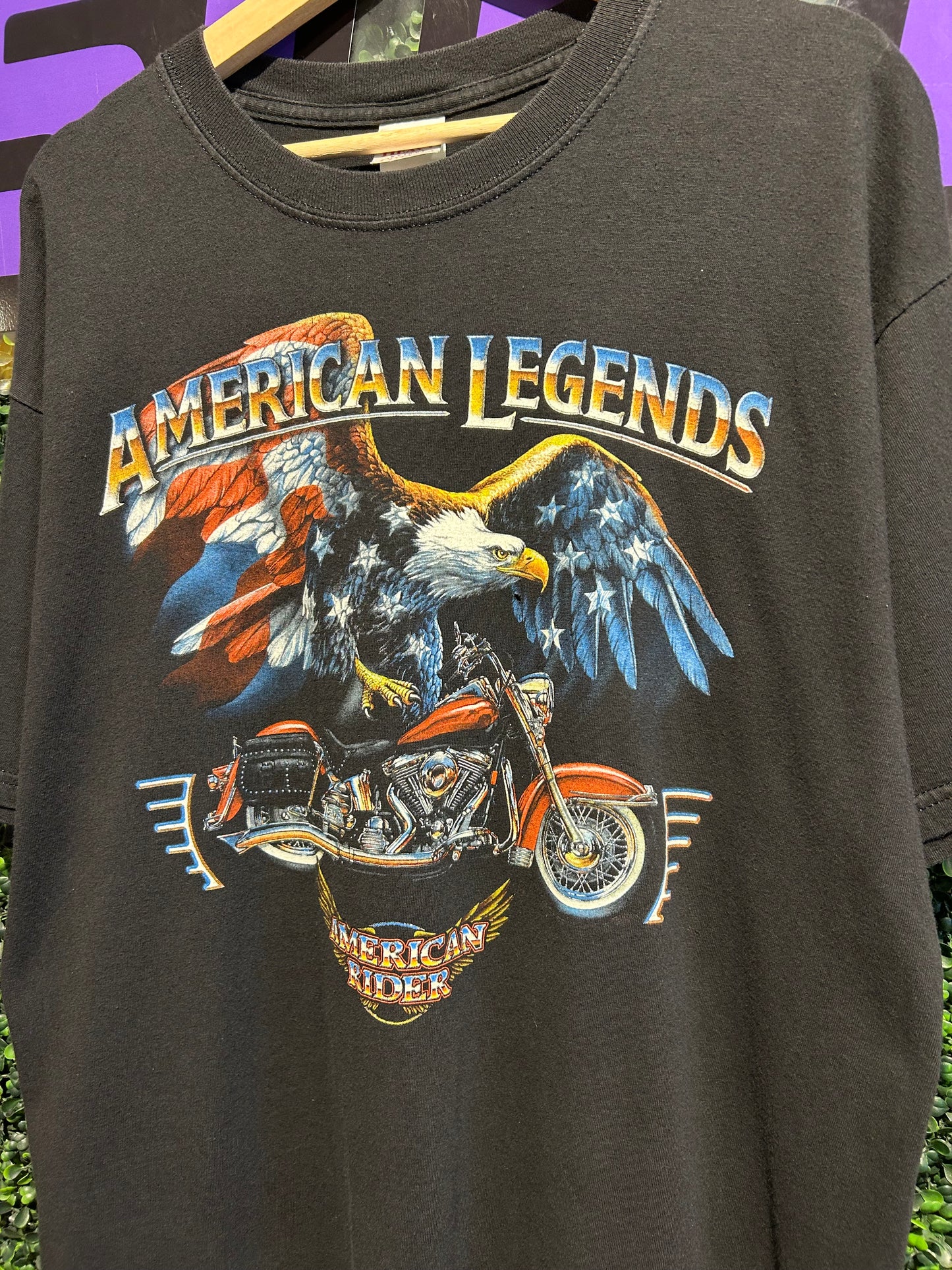 Vintage American Legends Biker T-Shirt. Size XL