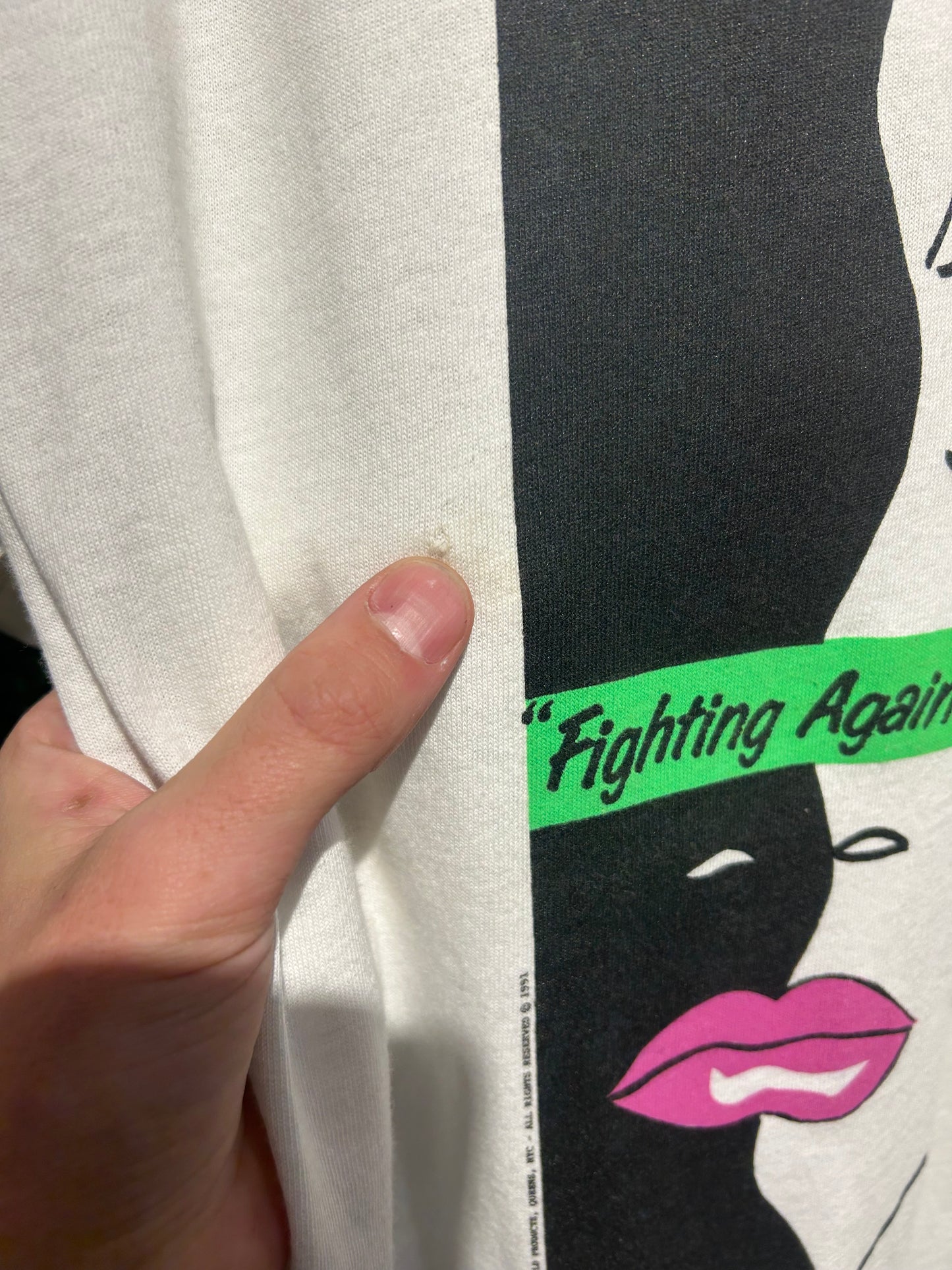 1991 Colorless Nation F.A.D.E.R. T-Shirt. Size L/XL