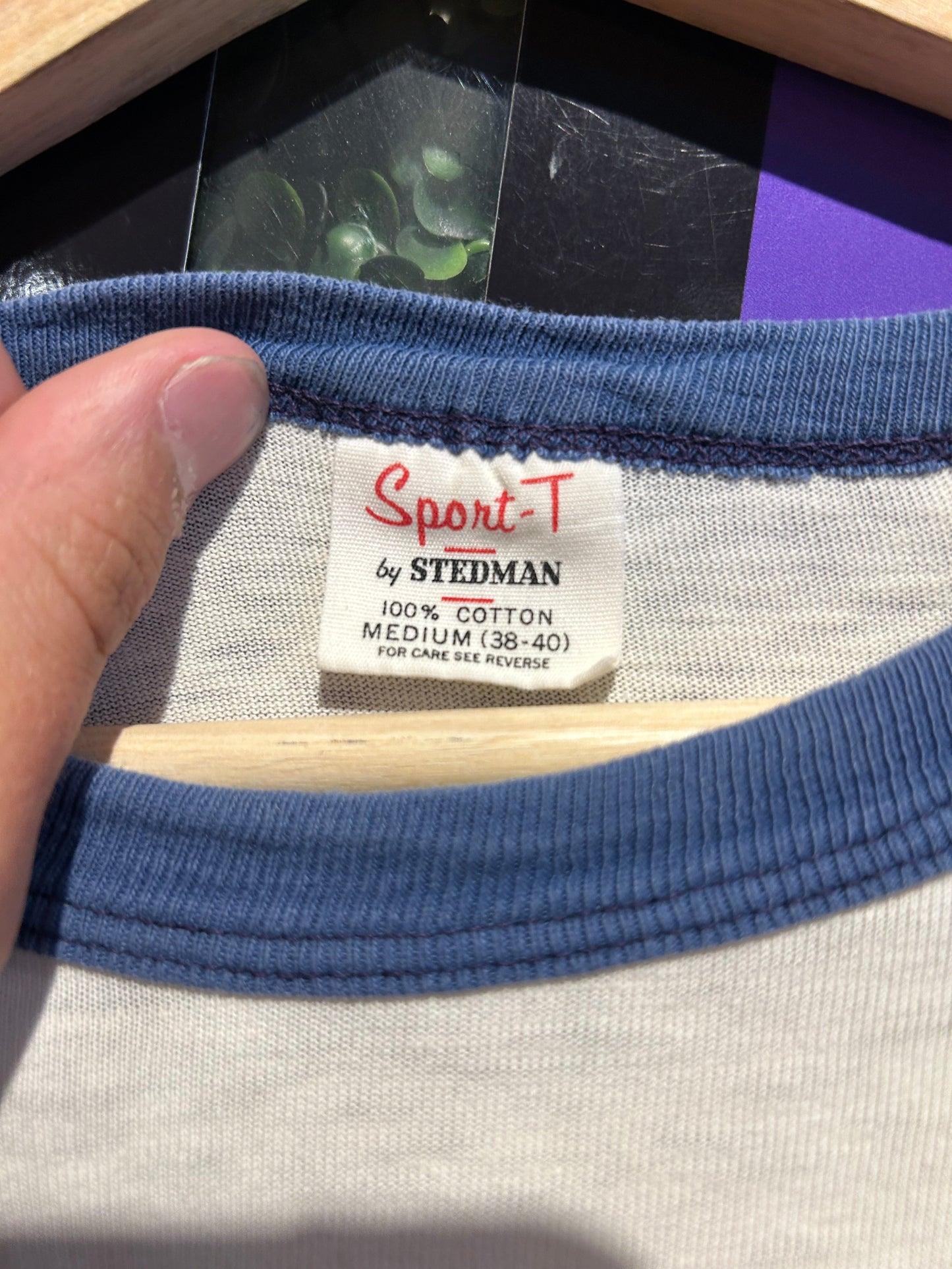 1976 Eric Clapton No Reason To Cry Raglan Shirt. Size Medium