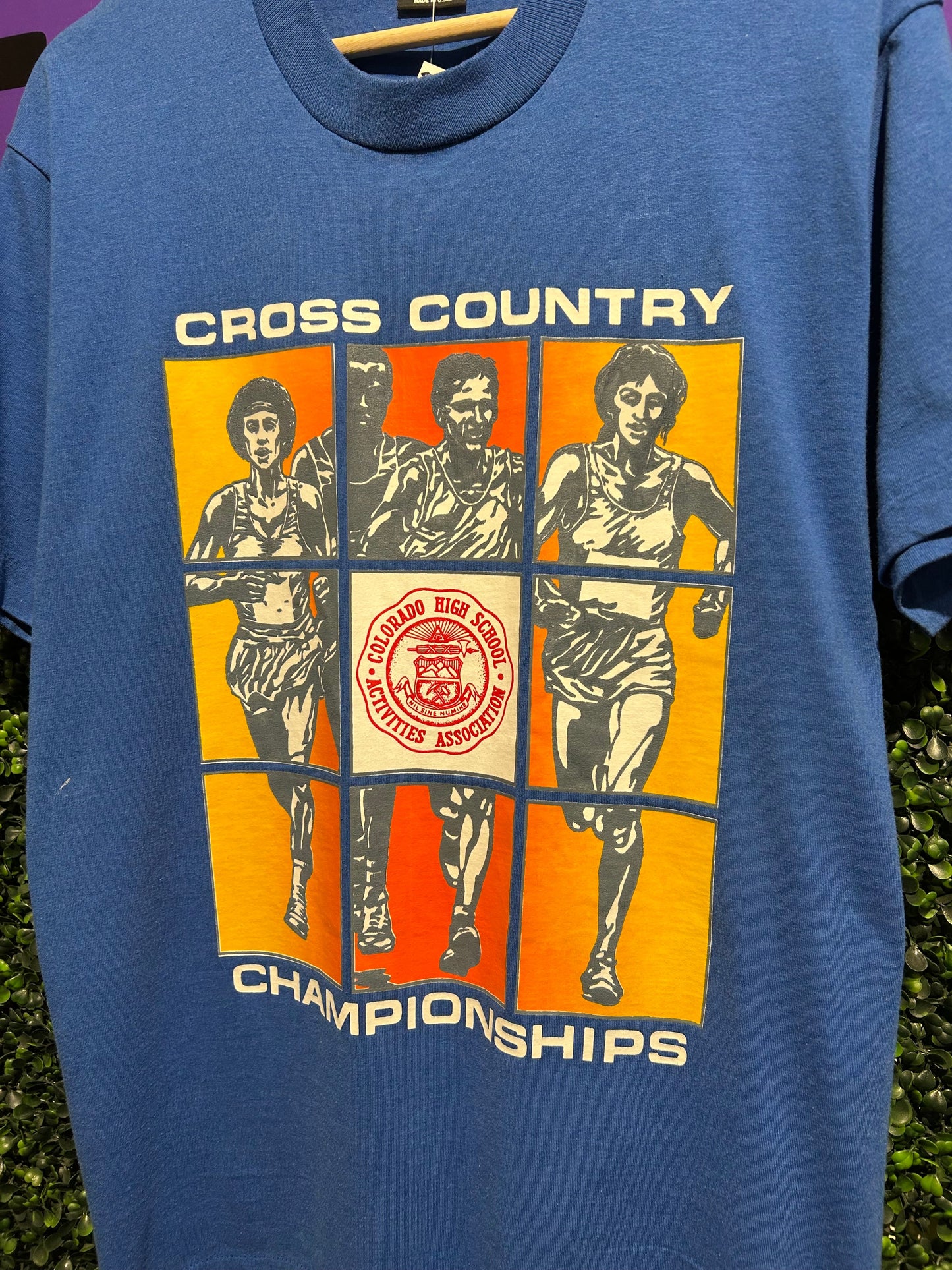 90s Colorado High School Cross Country Championship T-Shirt. Size Large