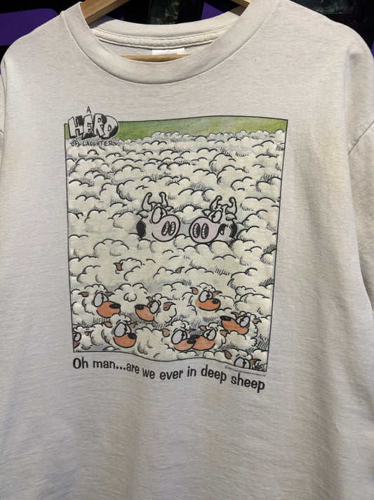 1997 In Deep Sheep Comic T-Shirt. Size Large