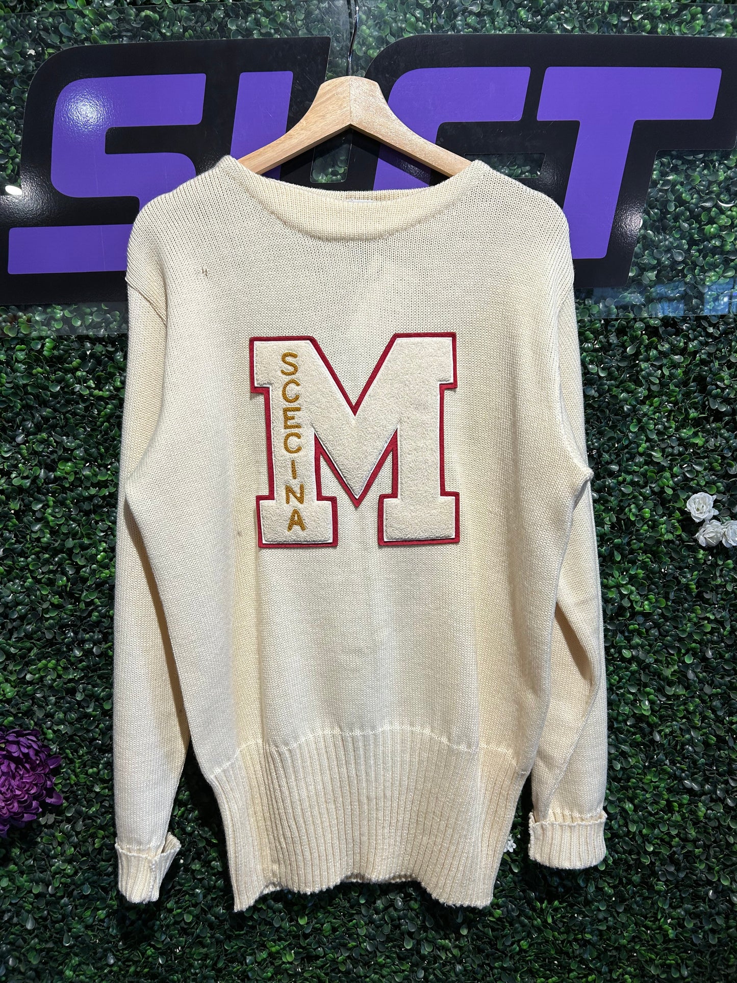50s Scecina Knit Sweater. Size M/L