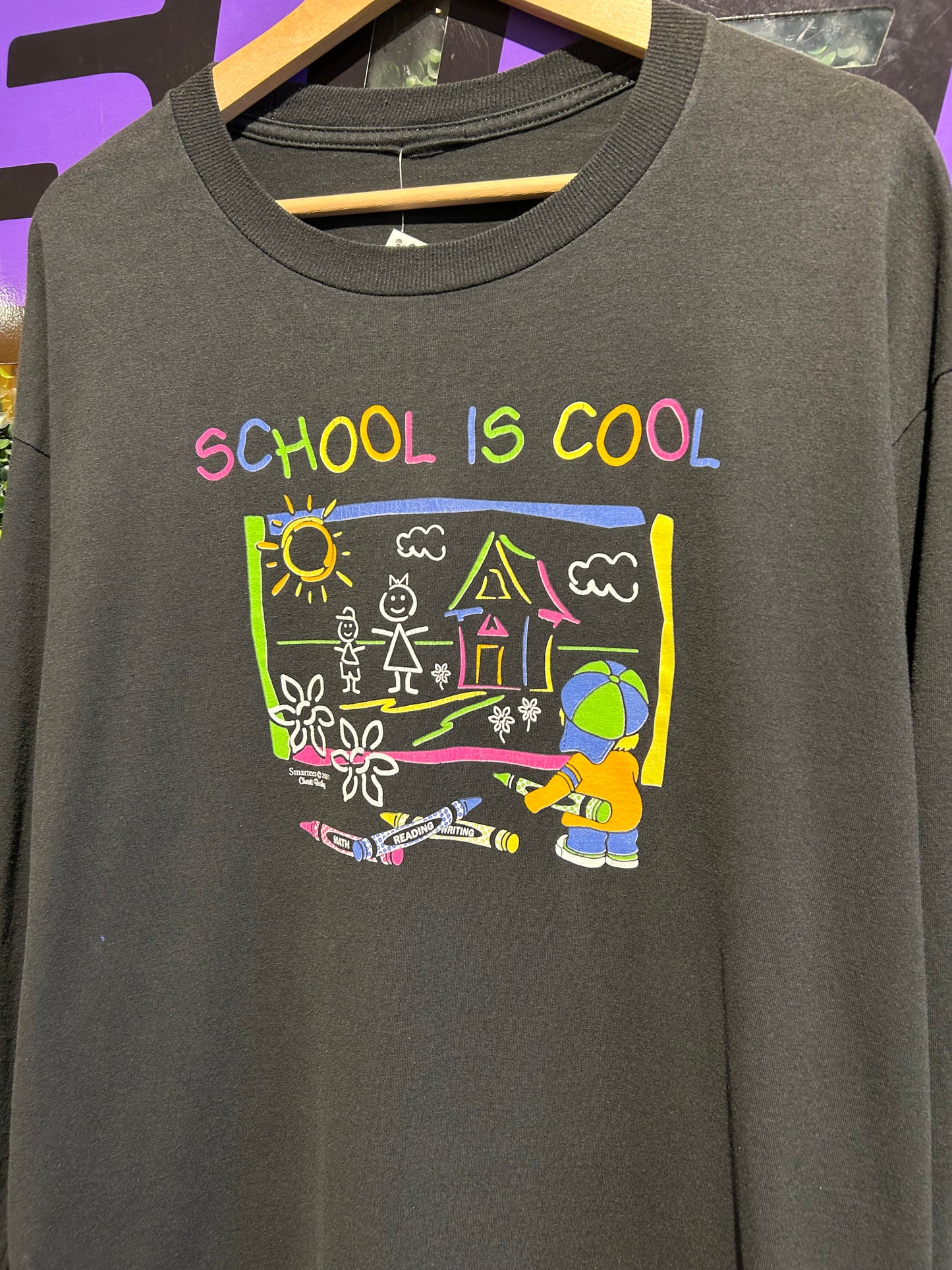 2001 School Is Cool LS Shirt. Size XL