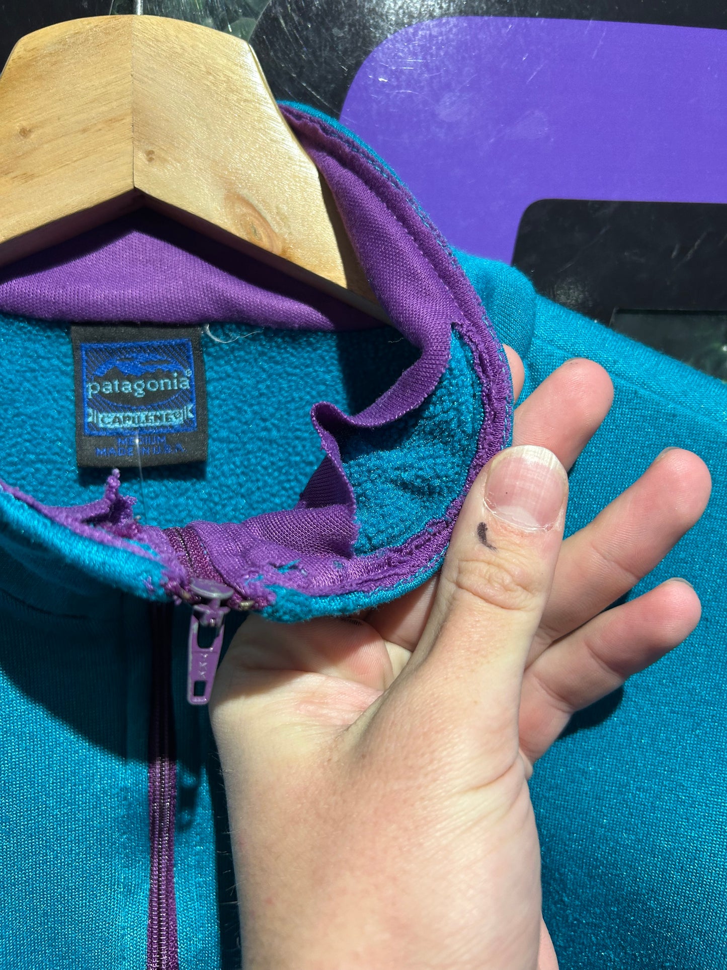 Vintage Patagonia Half-Zip Sweatshirt. Size S/M